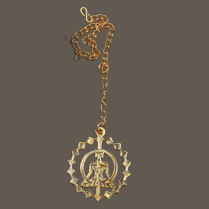 Buddha Car Hanging Charm in Brass with Gold Plated - Image 5