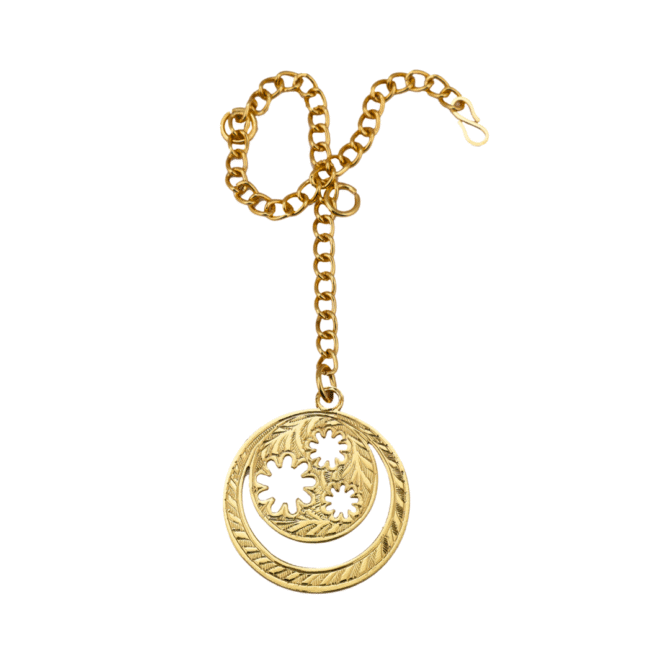 Decorative Car Rearview Mirror Hanging Ornament, Gold-Plated Finish in Brass - Image 4