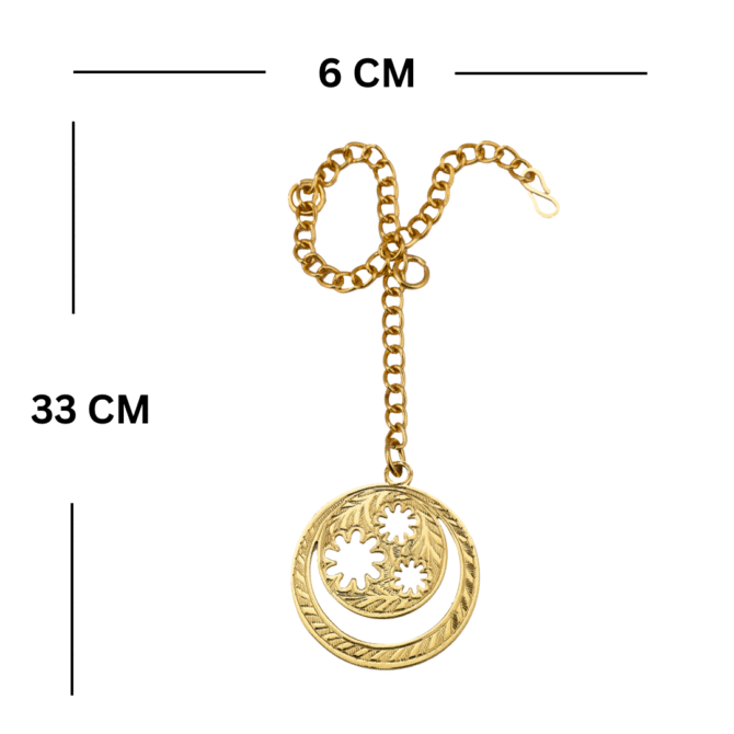 Decorative Car Rearview Mirror Hanging Ornament, Gold-Plated Finish in Brass - Image 5